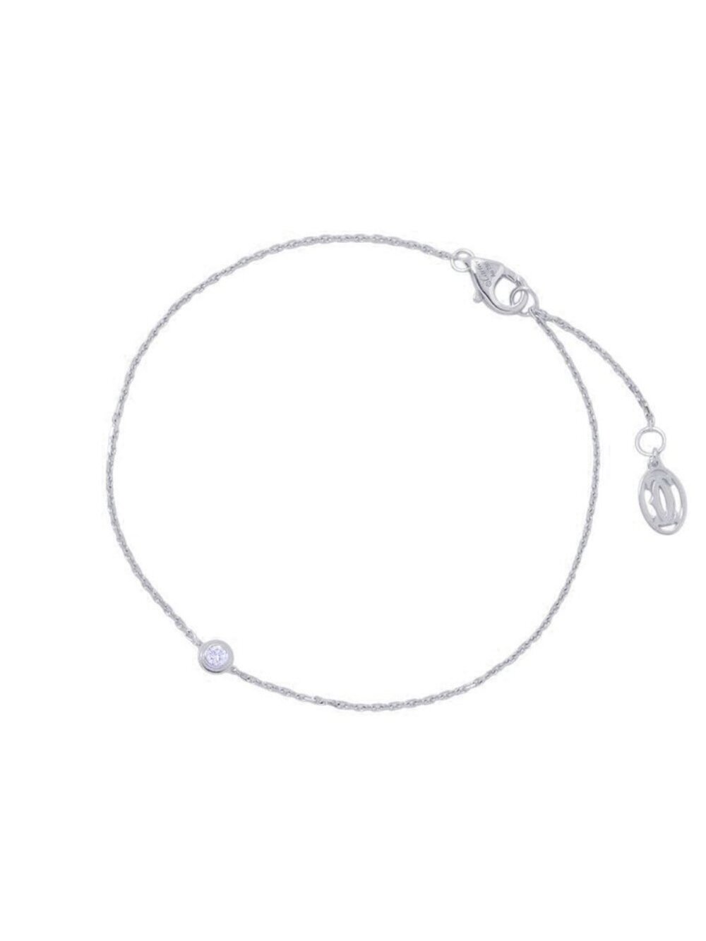 Cartier Bracelet d'Amour XS Mini Model Diamond 18k White Gold